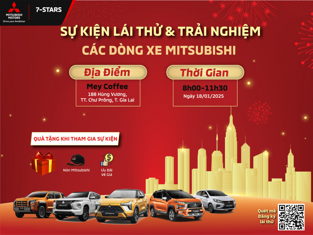 TIN HOT MITSUBISHI 7-STARS: LÁI THỬ XE NHẬT – NHẬN QUÀ SIÊU CHẤT